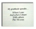 My Gratitude Speaks Poster