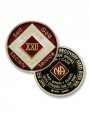 27 Years Triplated Red Medallion