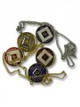 Necklace Medallion Holder Gold Finish
